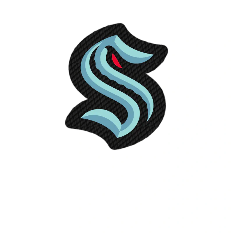 Seattle Kraken - Image 1 - Carbon Fiber Vinyl Sticker - Custom Size