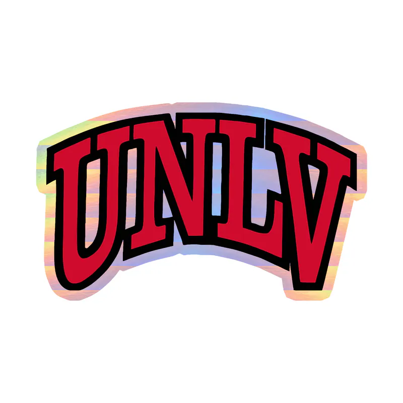 UNLV - Image 1 - Holographic Vinyl Decal - Custom Size