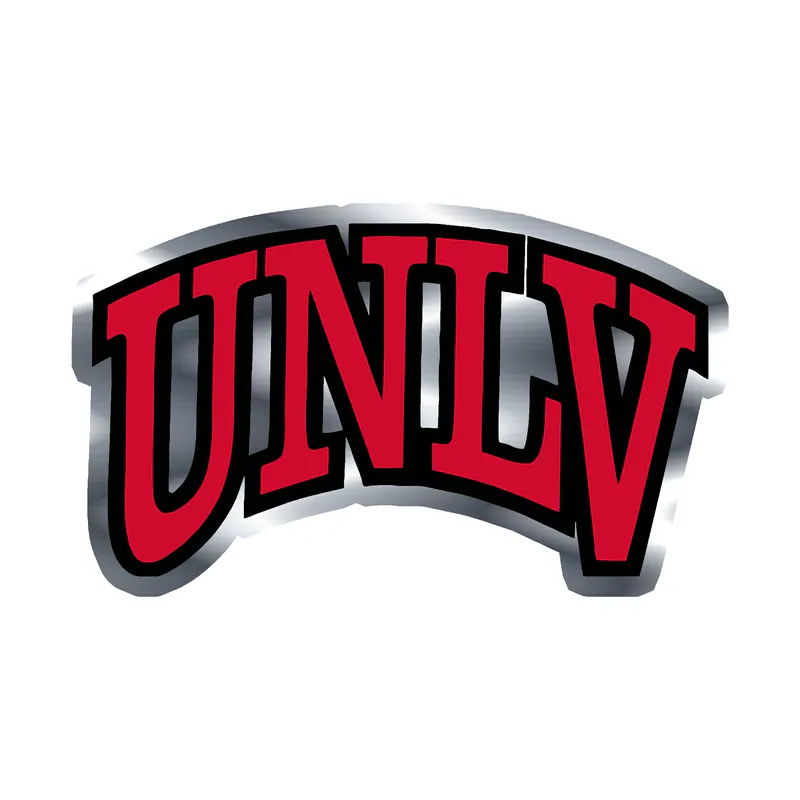 UNLV - Image 1 - Silver Chrome Vinyl Decal - Custom Size