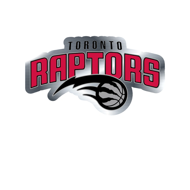 Toronto Raptors - Image 6 - Silver Chrome Vinyl Sticker - Custom Size