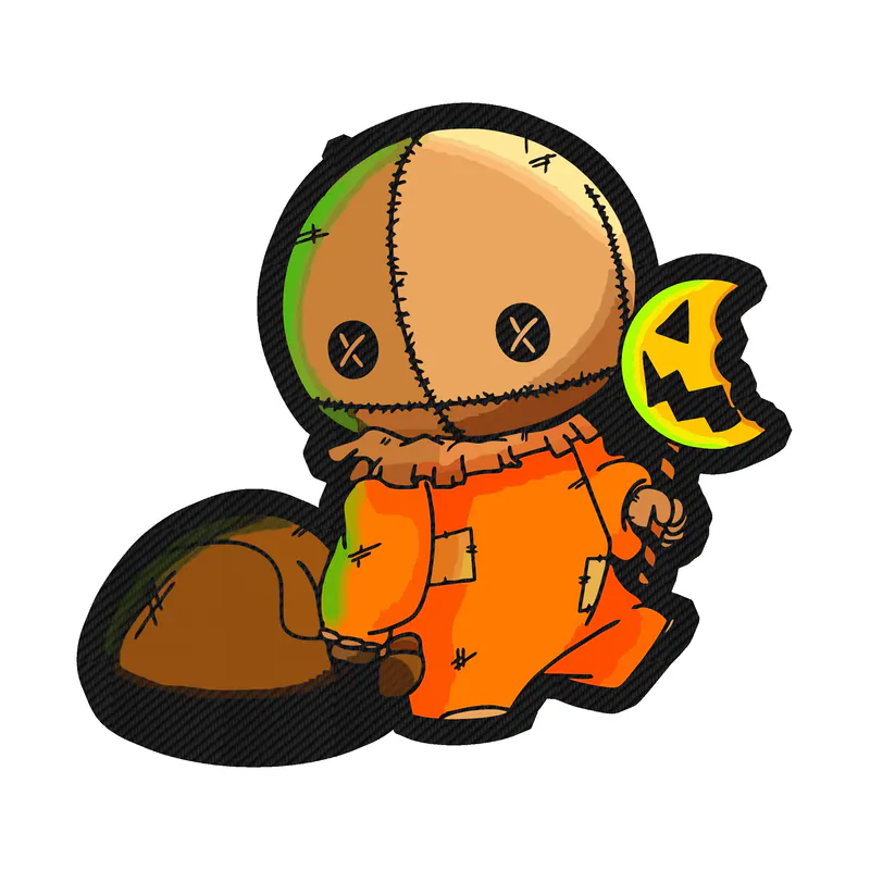 Sam Trick R Treat Carbon Fiber Vinyl Decal
