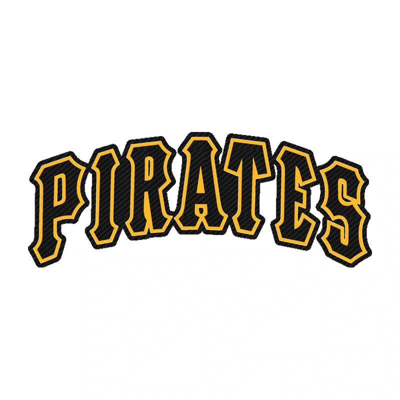 Pittsburgh Pirates - Pirates - Carbon Fiber Vinyl Sticker - Custom Size