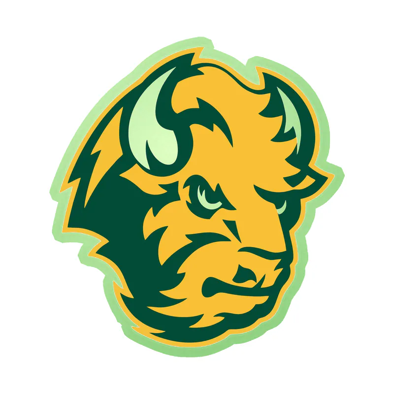 North Dakota State - Image 1 - Glow in the Dark Vinyl Decal - Custom Size