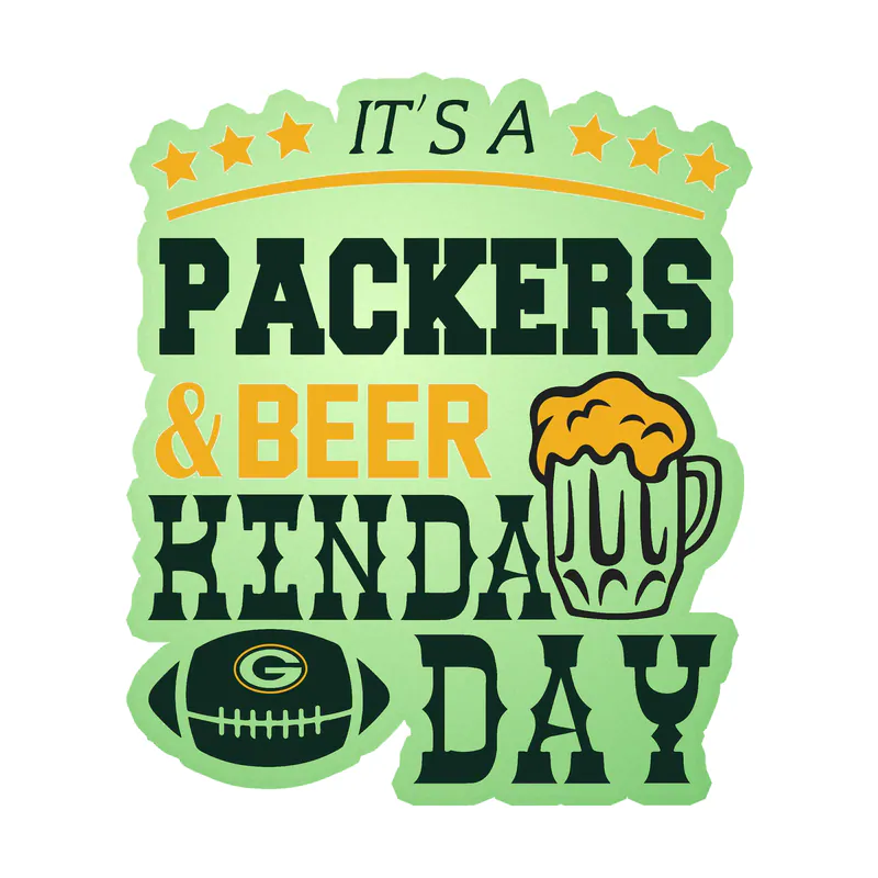 Green Bay Packers - Image 17 - Glow in the Dark Vinyl Sticker - Custom Size