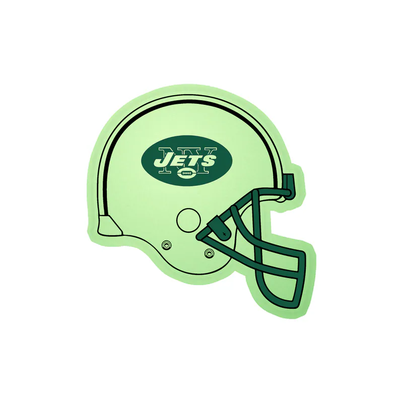 New York Jets - Helmet - Glow in the Dark Vinyl Sticker - Custom Size