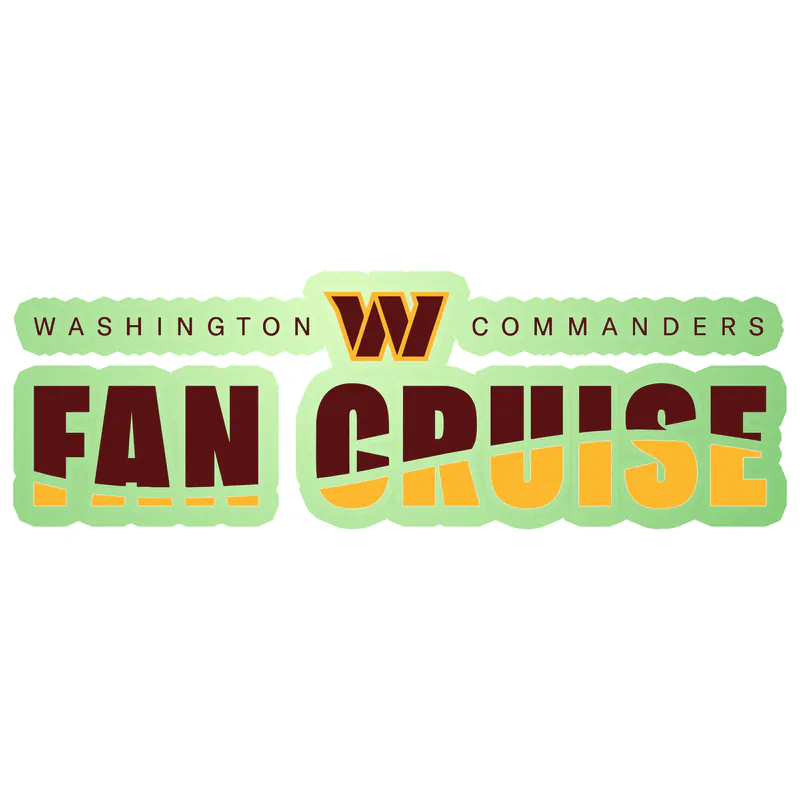 Washington Commanders - Fan Cruise - Glow in the Dark Vinyl Sticker - Custom Size