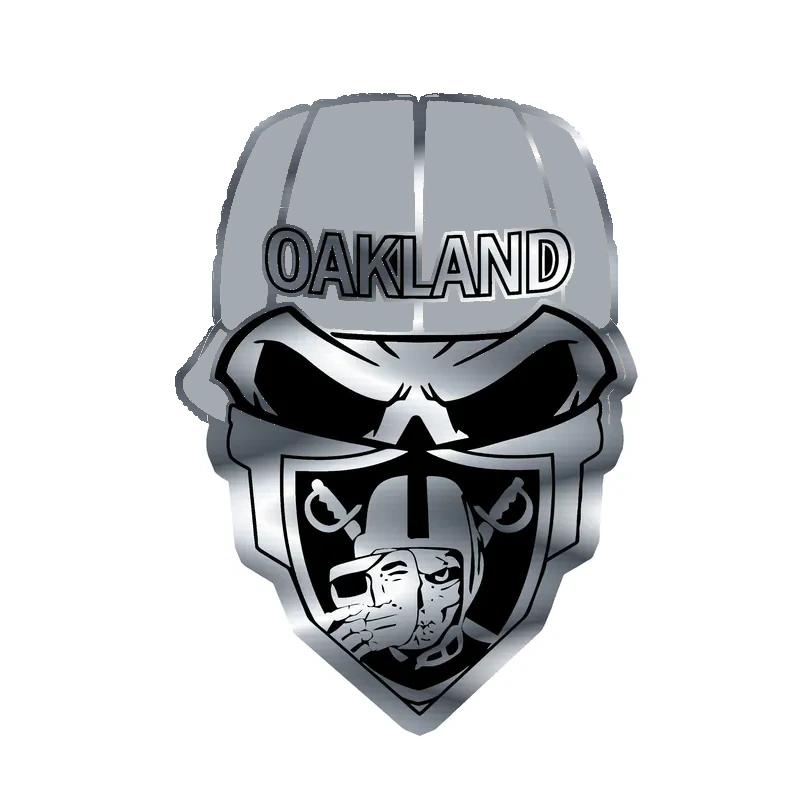 Las Vegas Raiders - Image 19 - Silver Chrome Vinyl Sticker - Custom Size
