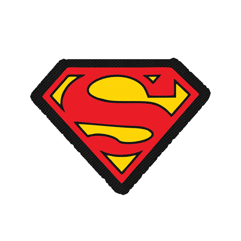 Superman - Carbon Fiber Vinyl Sticker - Custom Size