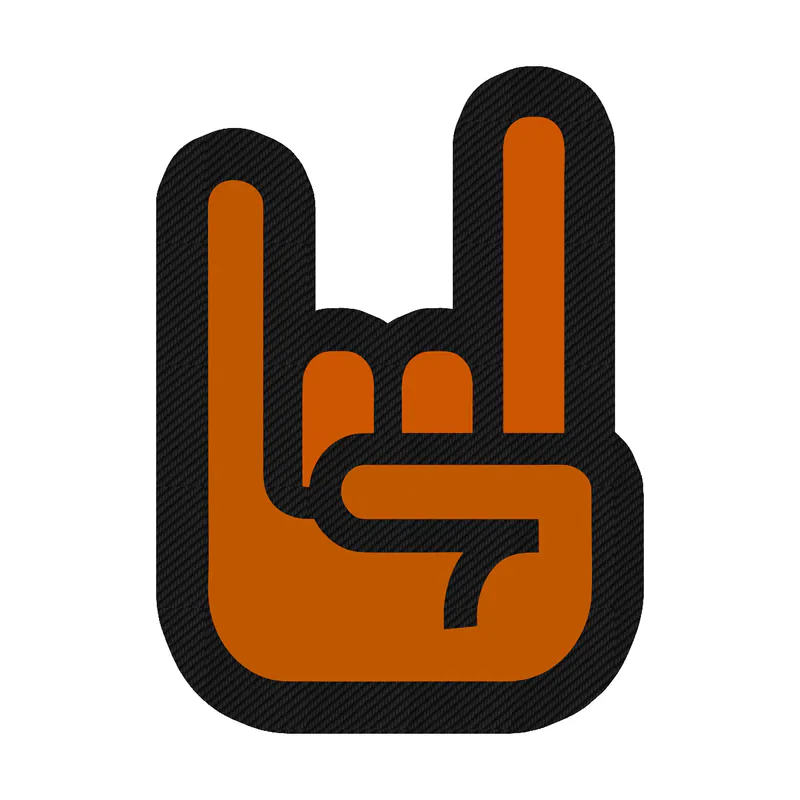 Texas Longhorns - Image 1 - Carbon Fiber Vinyl Sticker - Custom Size