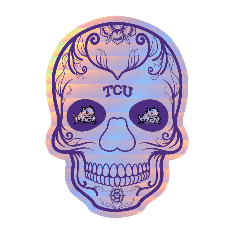 TCU Horned Frogs - Image 4 - Holographic Vinyl Decal - Custom Size