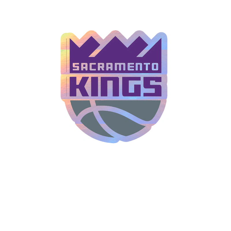 Sacramento Kings - Image 2 - Holographic Vinyl Sticker - Custom Size