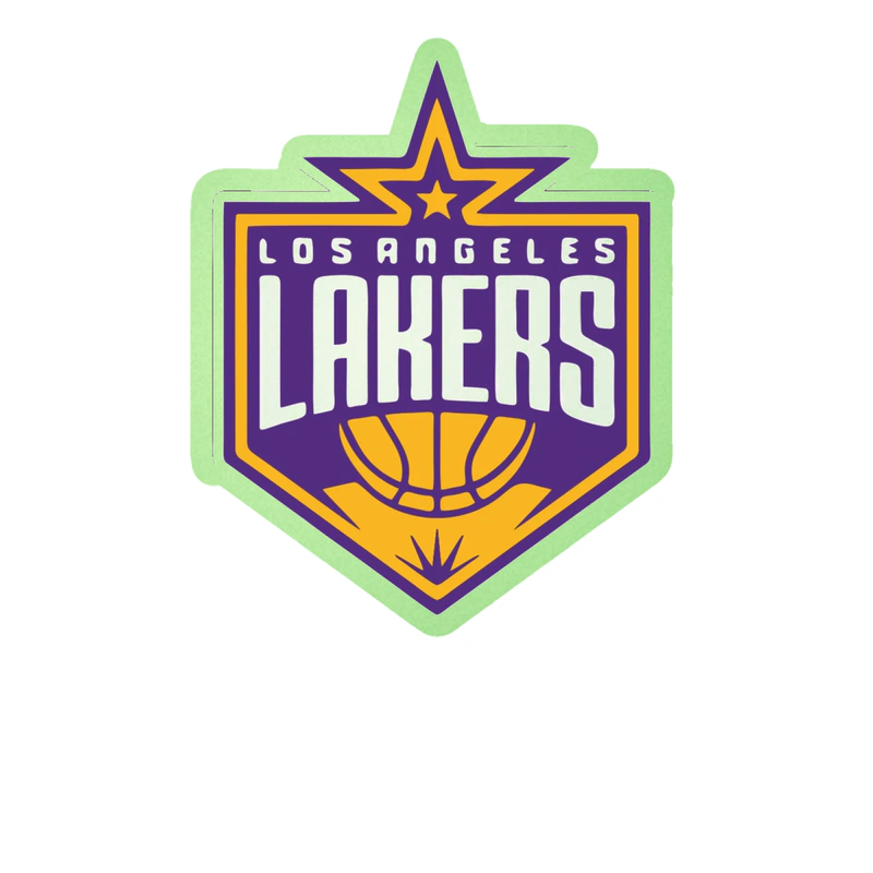 Los Angeles Lakers - Image 4 - Glow in the Dark Vinyl Sticker - Custom Size
