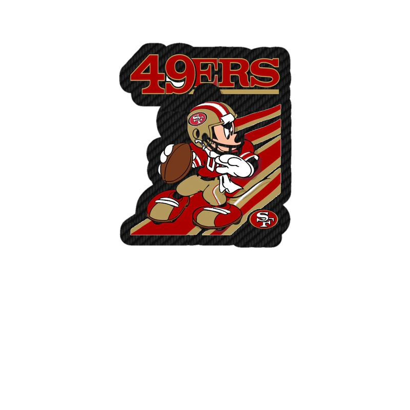 San Francisco 49ers - Image 10 - Carbon Fiber Vinyl Sticker - Custom Size