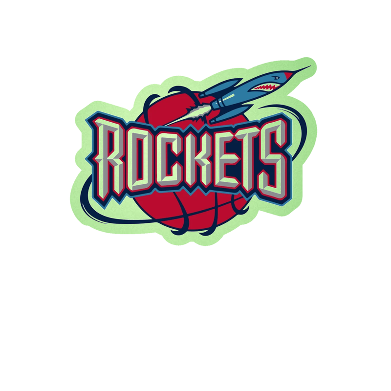 Houston Rockets - Image 11 - Glow in the Dark Vinyl Sticker - Custom Size