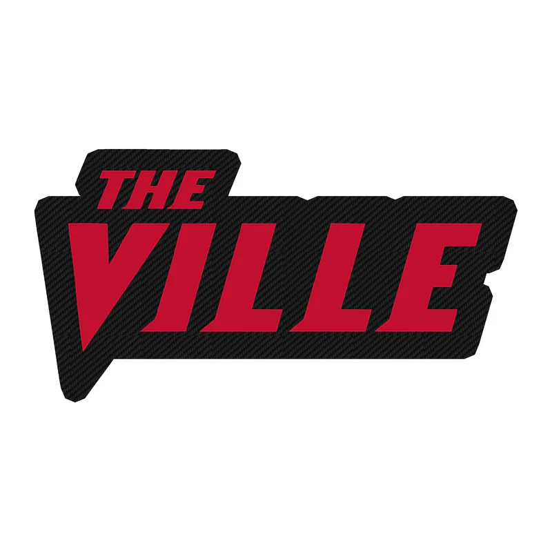 University of Louisville - The Ville - Carbon Fiber Vinyl Decal - Custom Size