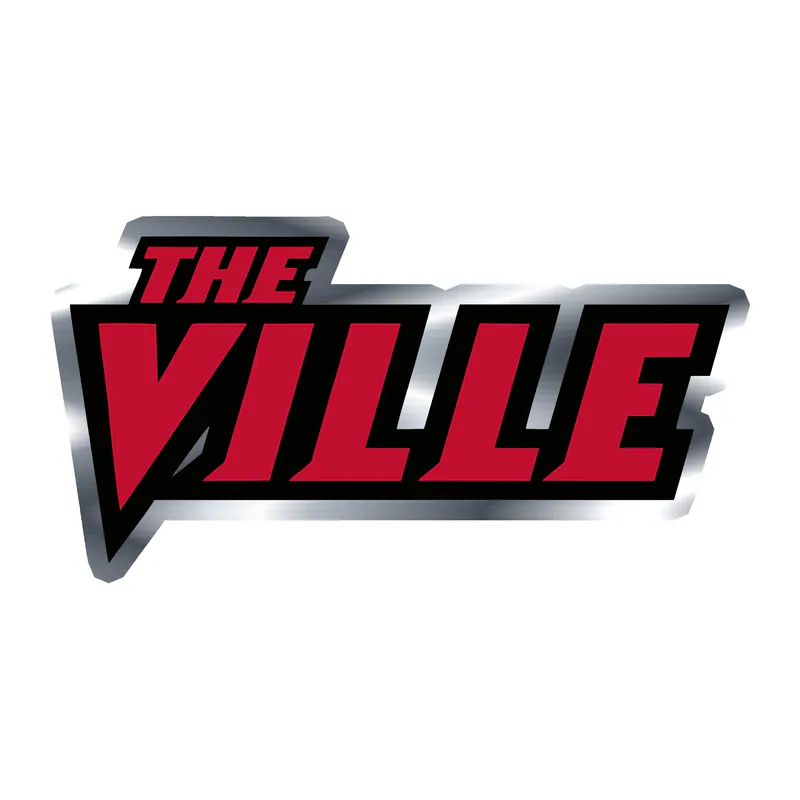 University of Louisville - The Ville - Silver Chrome Vinyl Decal - Custom Size