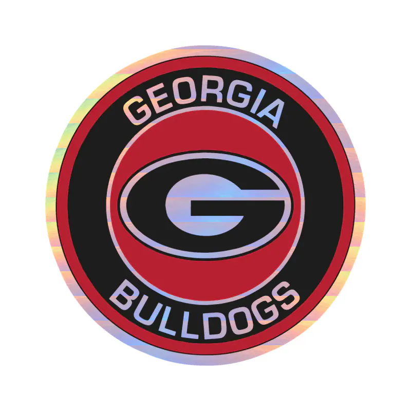 Georgia Bulldogs - Image 5 - Holographic Vinyl Decal - Custom Size