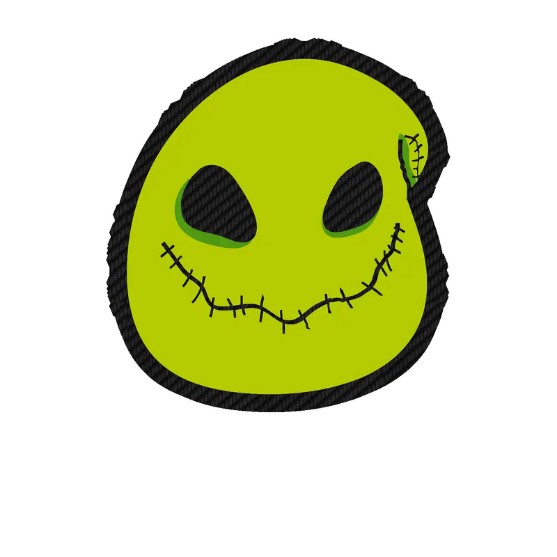 Nightmare Before Christmas Carbon Fiber Vinyl Sticker - Custom Size