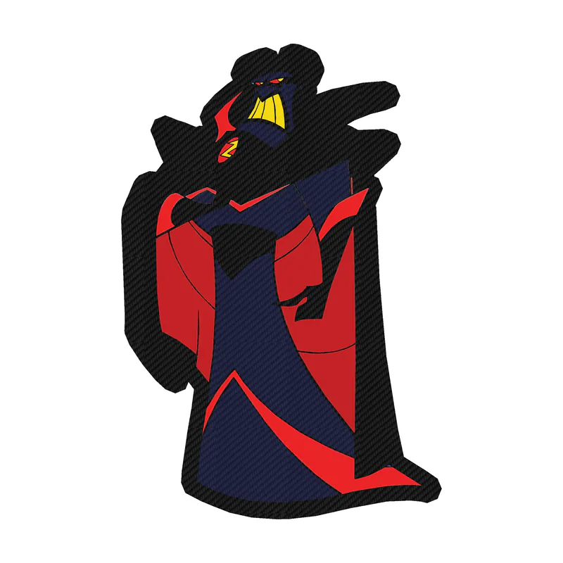Toy Story Emperor Zurg Carbon Fiber Vinyl Sticker - Custom Size