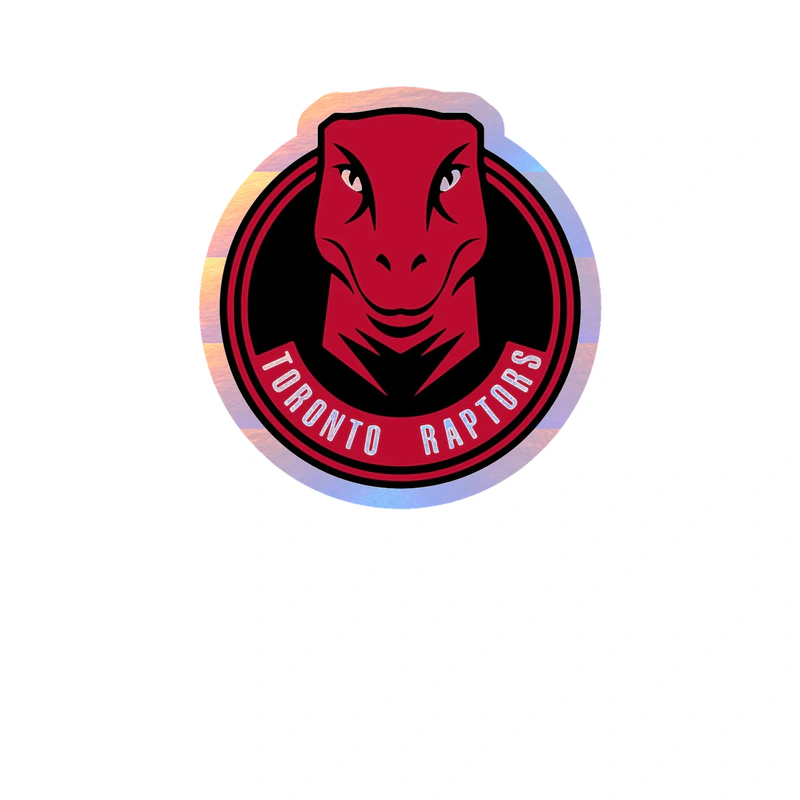 Toronto Raptors - Image 1 - Holographic Vinyl Sticker - Custom Size