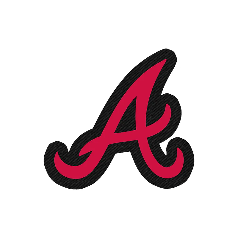 Atlanta Braves - Red A - Carbon Fiber Vinyl Sticker - Custom Size