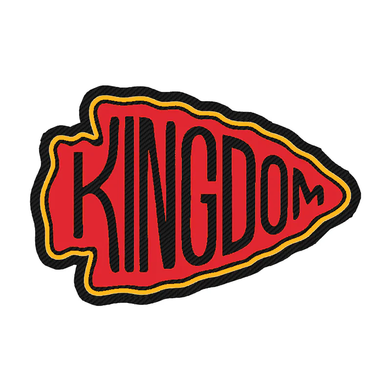 Kansas City Chiefs- Carbon Fiber Vinyl Sticker – Custom Size - Image 4