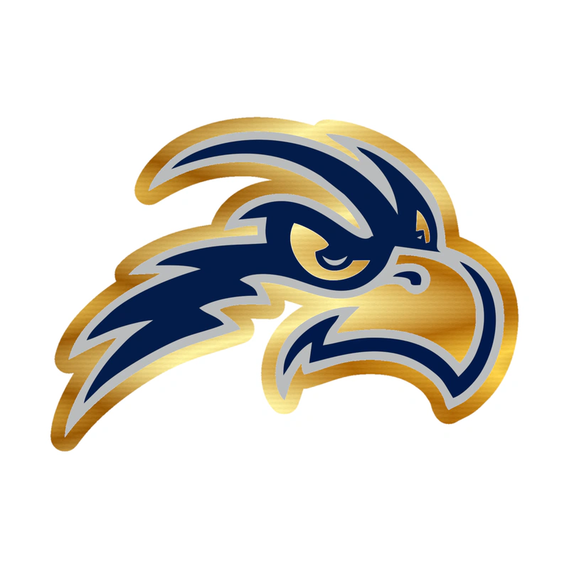 North Florida Ospreys Gold Chrome Vinyl Decal - Custom Size
