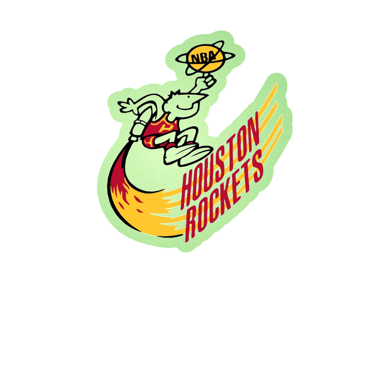 Houston Rockets - Image 4 - Glow in the Dark Vinyl Sticker - Custom Size