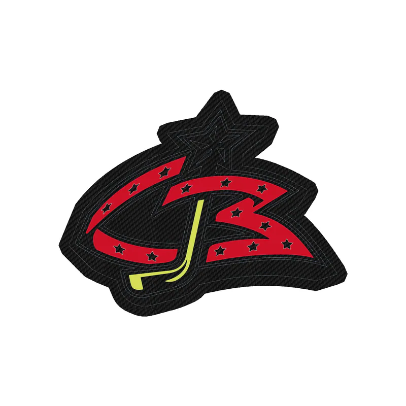 Columbus Blue Jackets - CBJ - Carbon Fiber Vinyl Sticker - Custom Size