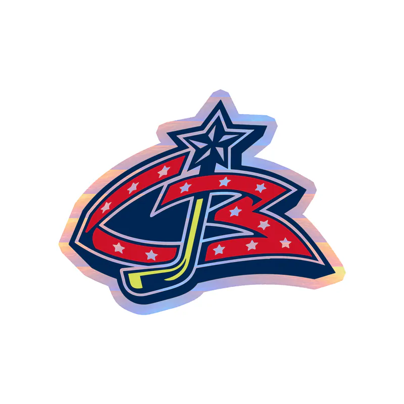 Columbus Blue Jackets - CBJ - Holographic Vinyl Sticker - Custom Size