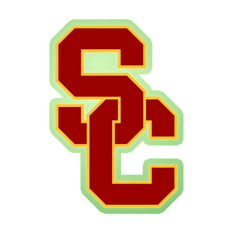 USC Trojans - Image 1 - Glow in the Dark Vinyl Decal - Custom Size