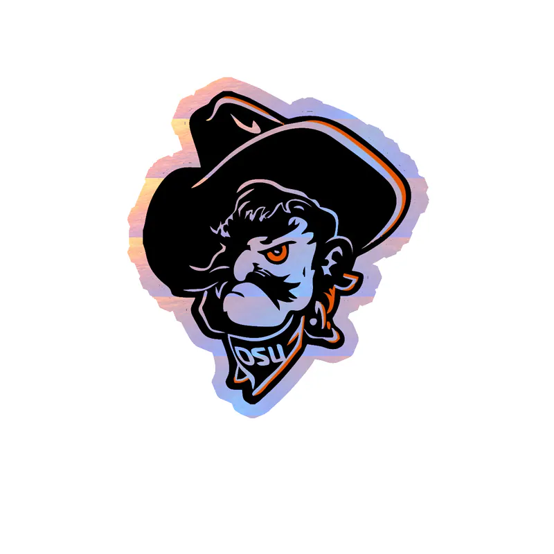 Oklahoma State University Holographic Vinyl Decal