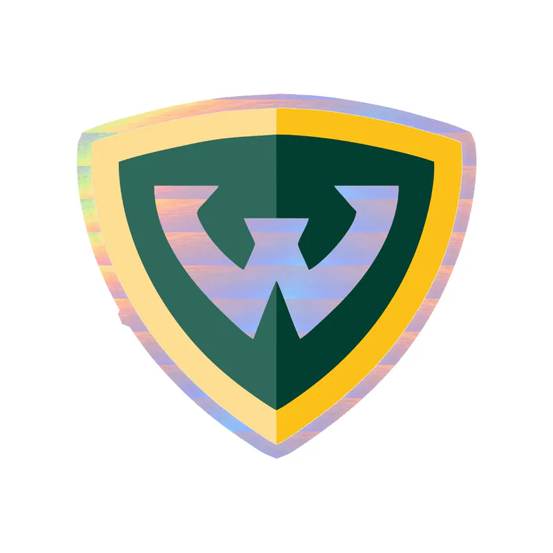 Wayne State University - Holographic Vinyl Decal - Custom Size