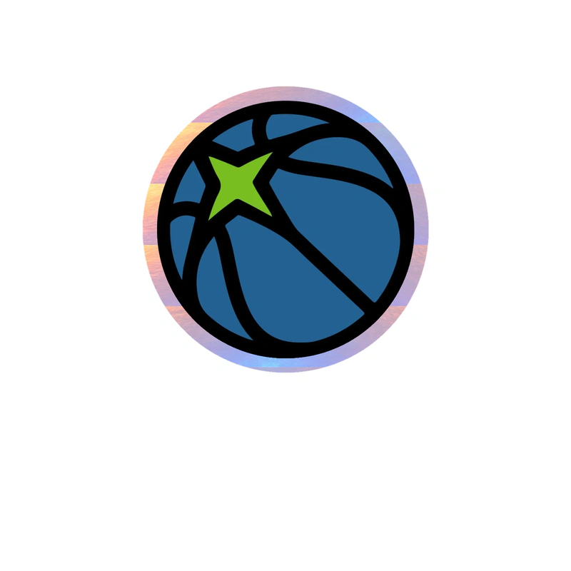 Minnesota Timberwolves - Image 11 - Holographic Vinyl Sticker - Custom Size