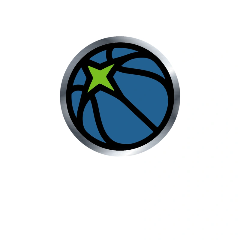 Minnesota Timberwolves - Image 11 - Silver Chrome Vinyl Sticker - Custom Size