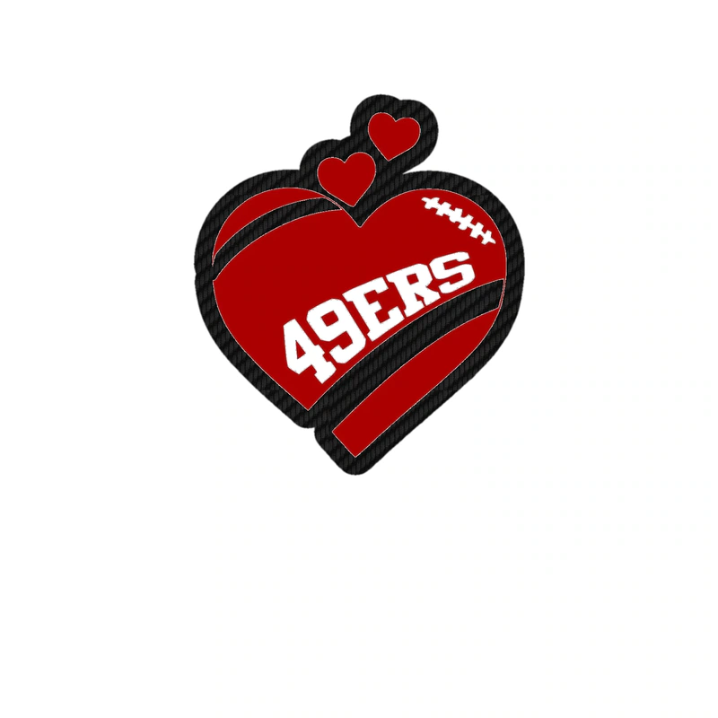 San Francisco 49ers - Image 7 - Carbon Fiber Vinyl Sticker - Custom Size