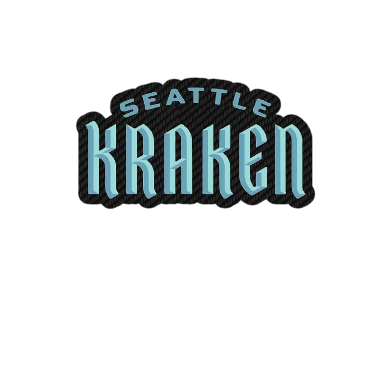 Seattle Kraken - Image 3 - Carbon Fiber Vinyl Sticker - Custom Size