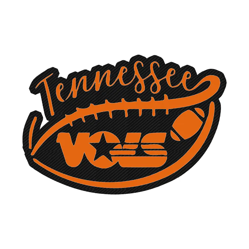 Tennessee Volunteers - Image 2 - Carbon Fiber Vinyl Decal - Custom Size
