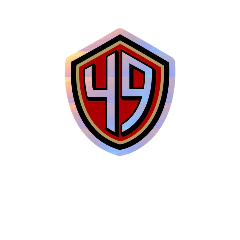 San Francisco 49ers - Image 6 - Holographic Vinyl Sticker - Custom Size