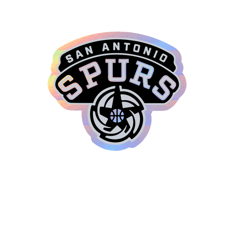 San Antonio Spurs - Image 7 - Holographic Vinyl Sticker - Custom Size