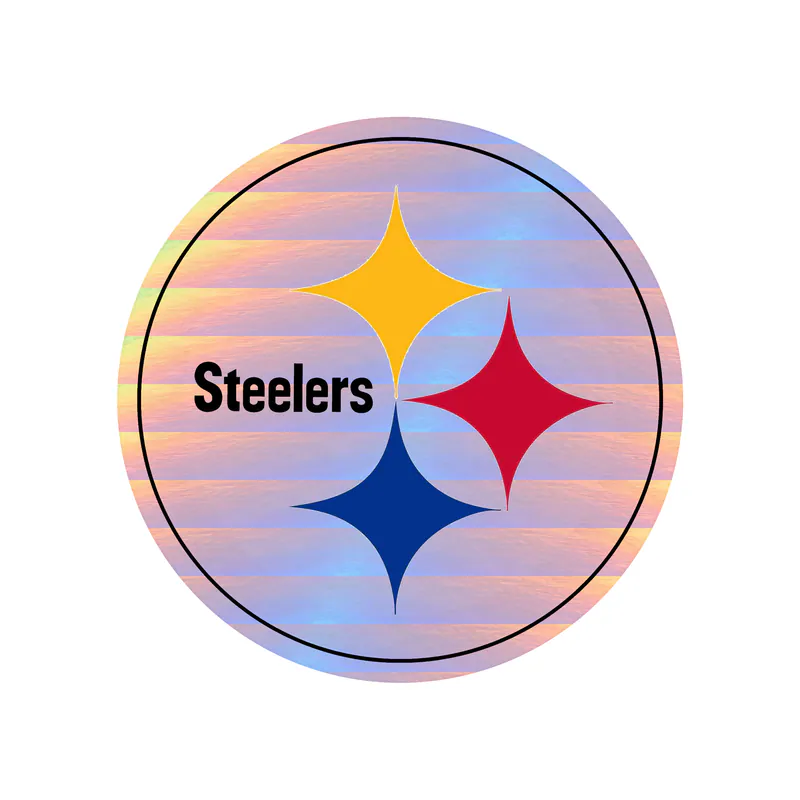 Pittsburgh Steelers - Image 7 - Holographic Vinyl Sticker - Custom Size