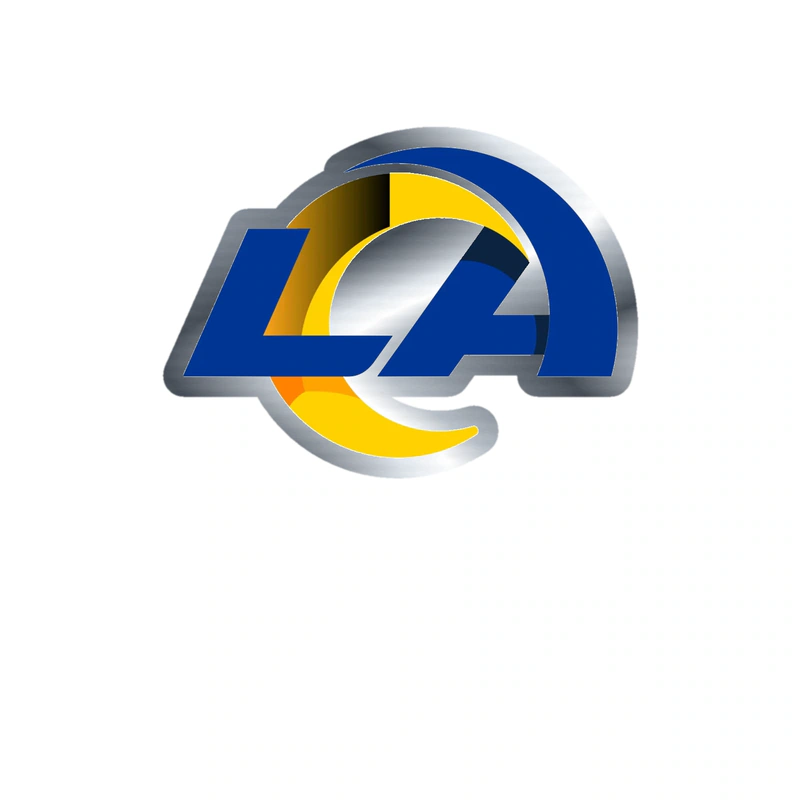 Los Angeles Rams - Image 23 - Silver Chrome Vinyl Sticker - Custom Size