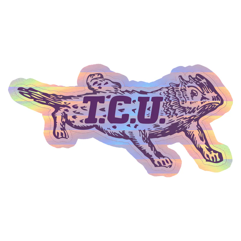 TCU Horned Frogs - Image 10 - Holographic Vinyl Decal - Custom Size