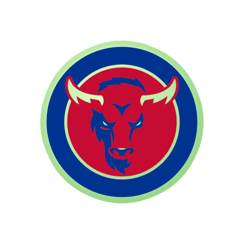 Buffalo Bills - Red Circle - Glow in the Dark Vinyl Sticker - Custom Size