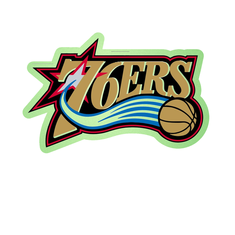 Philadelphia 76ers - Image 8 - Glow in the Dark Vinyl Sticker - Custom Size