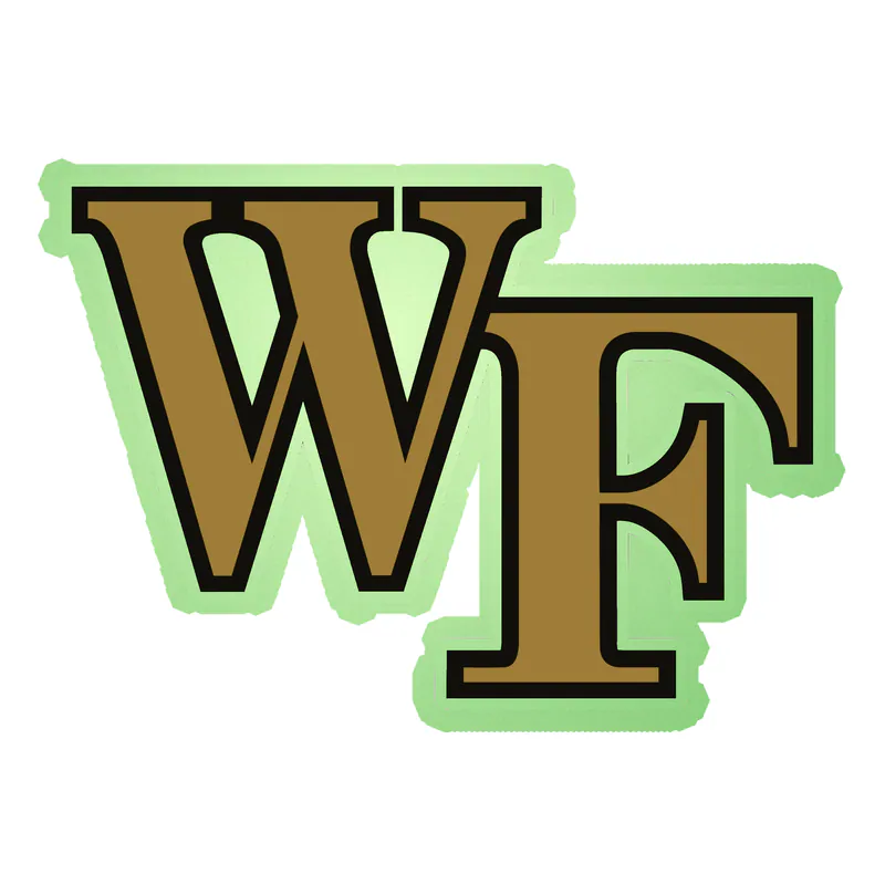 Wake Forest Demon Deacon - WF - Image 1 - Glow in the Dark Vinyl Decal - Custom Size