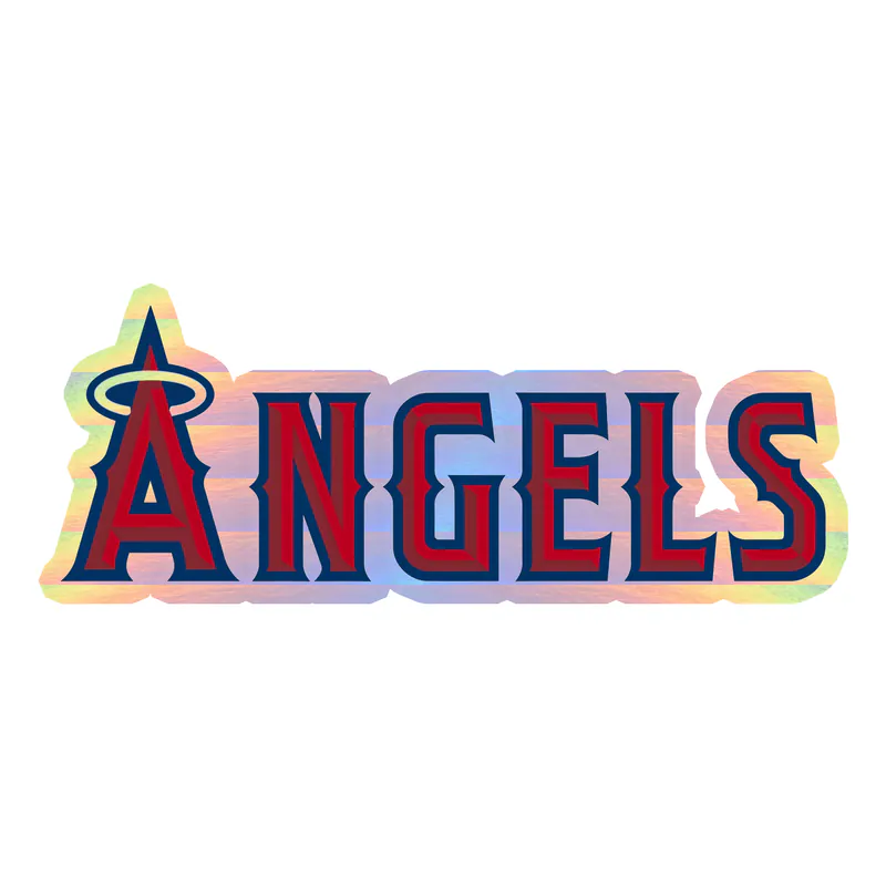 Los Angeles Angels - Angels - Holographic Vinyl Sticker - Custom Size
