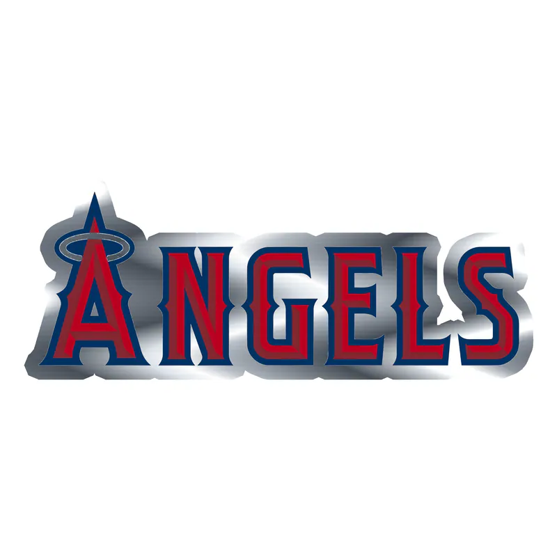 Los Angeles Angels - Angels - Silver Chrome Vinyl Sticker - Custom Size
