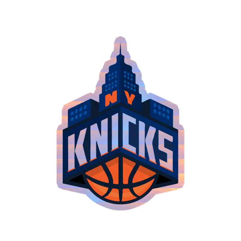 New York Knicks - Image 1 - Holographic Vinyl Sticker - Custom Size
