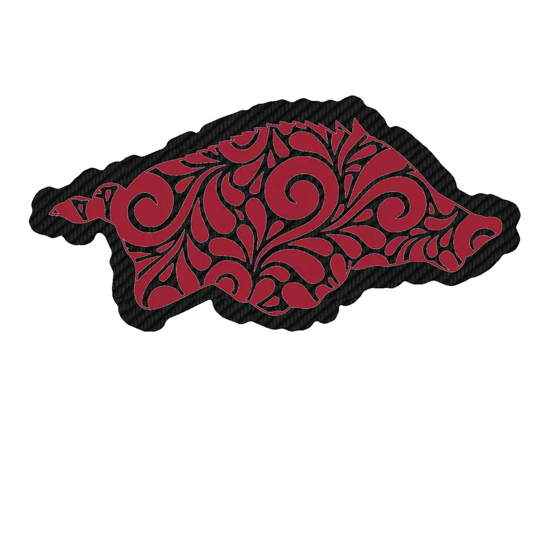 Arkansas Razorbacks - Image 11 - Carbon Fiber Vinyl Decal - Custom Size